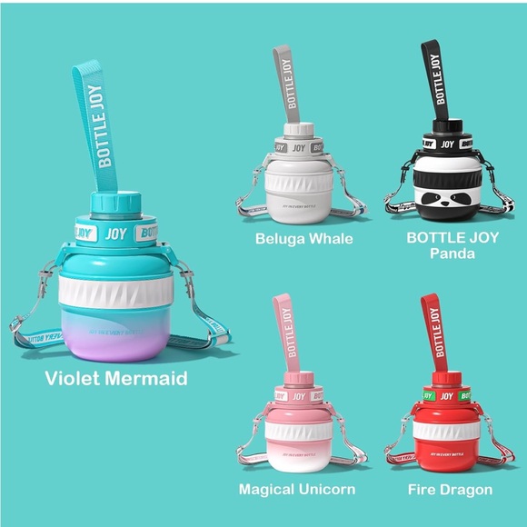 JoyLab Turquoise and Purple Water Bottle - Picture 3 of 7